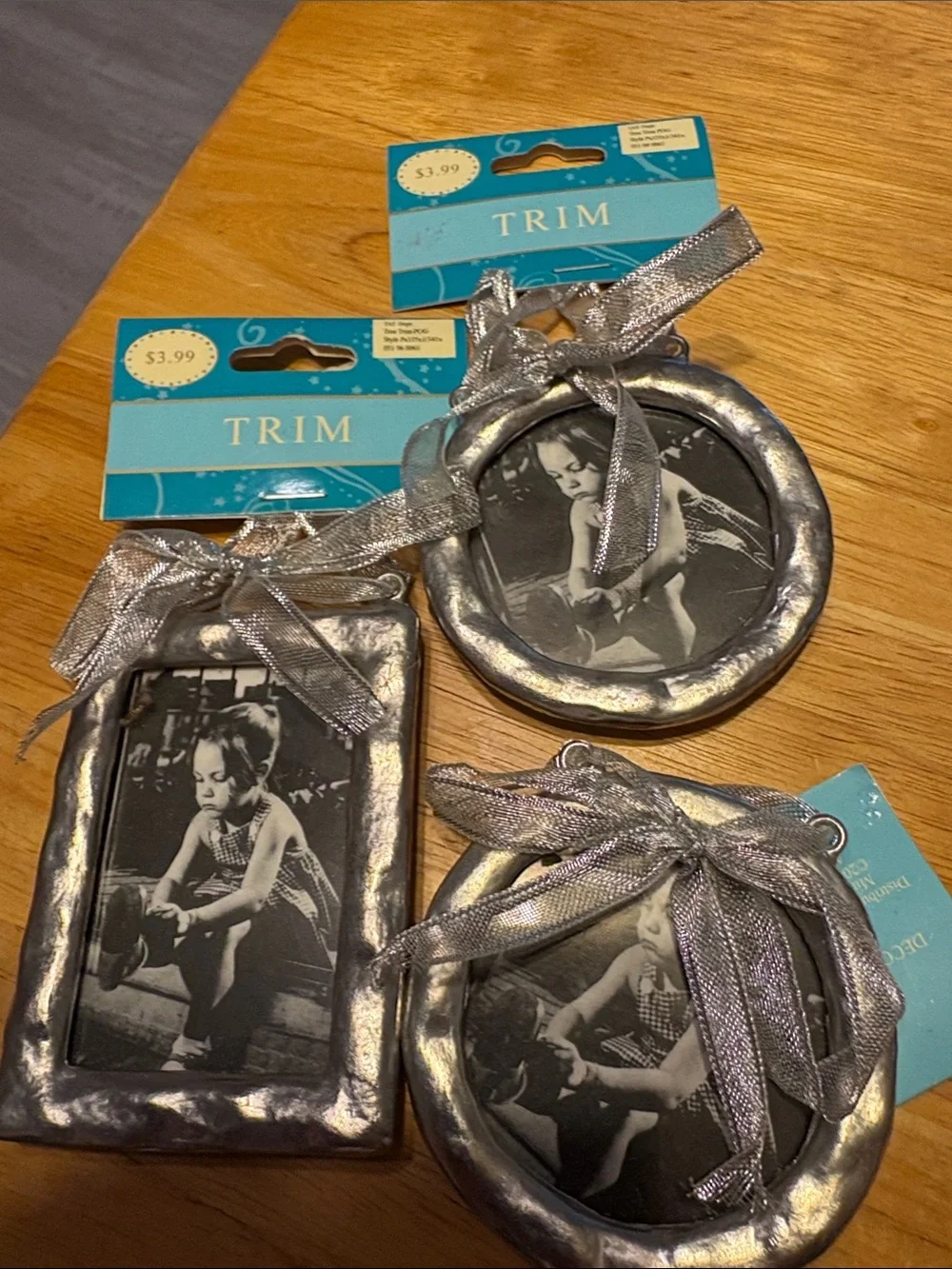 Target Silver Photo Frame Holiday Ornaments